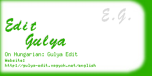 edit gulya business card